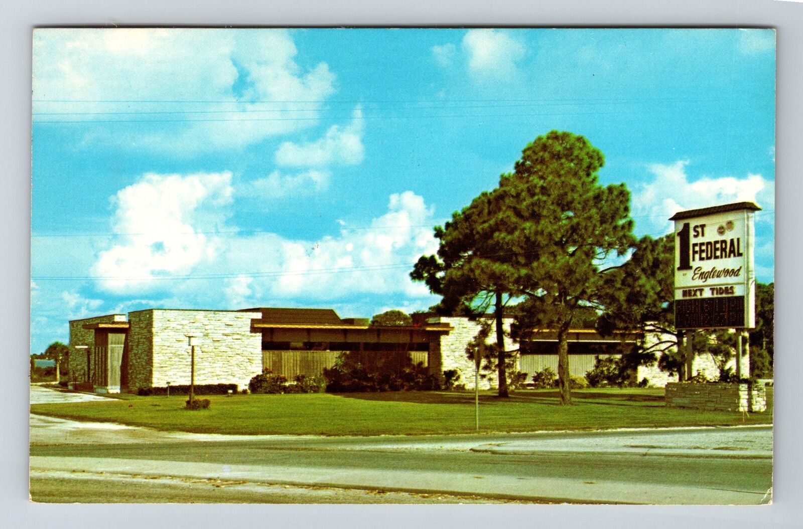 Englewood FL-Florida First Federal Savings & Loan Association Vintage Postcard
