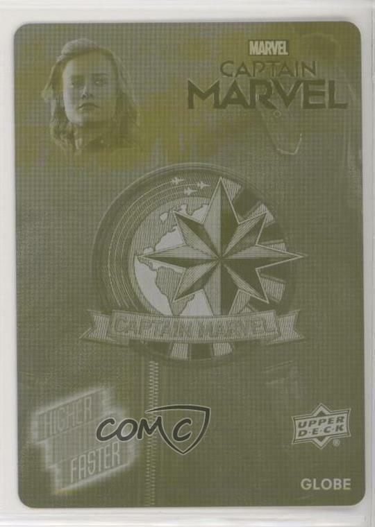 2020 Marvel Avengers Endgame & Captain Printing Plate Yellow 1/1 Globe fm0