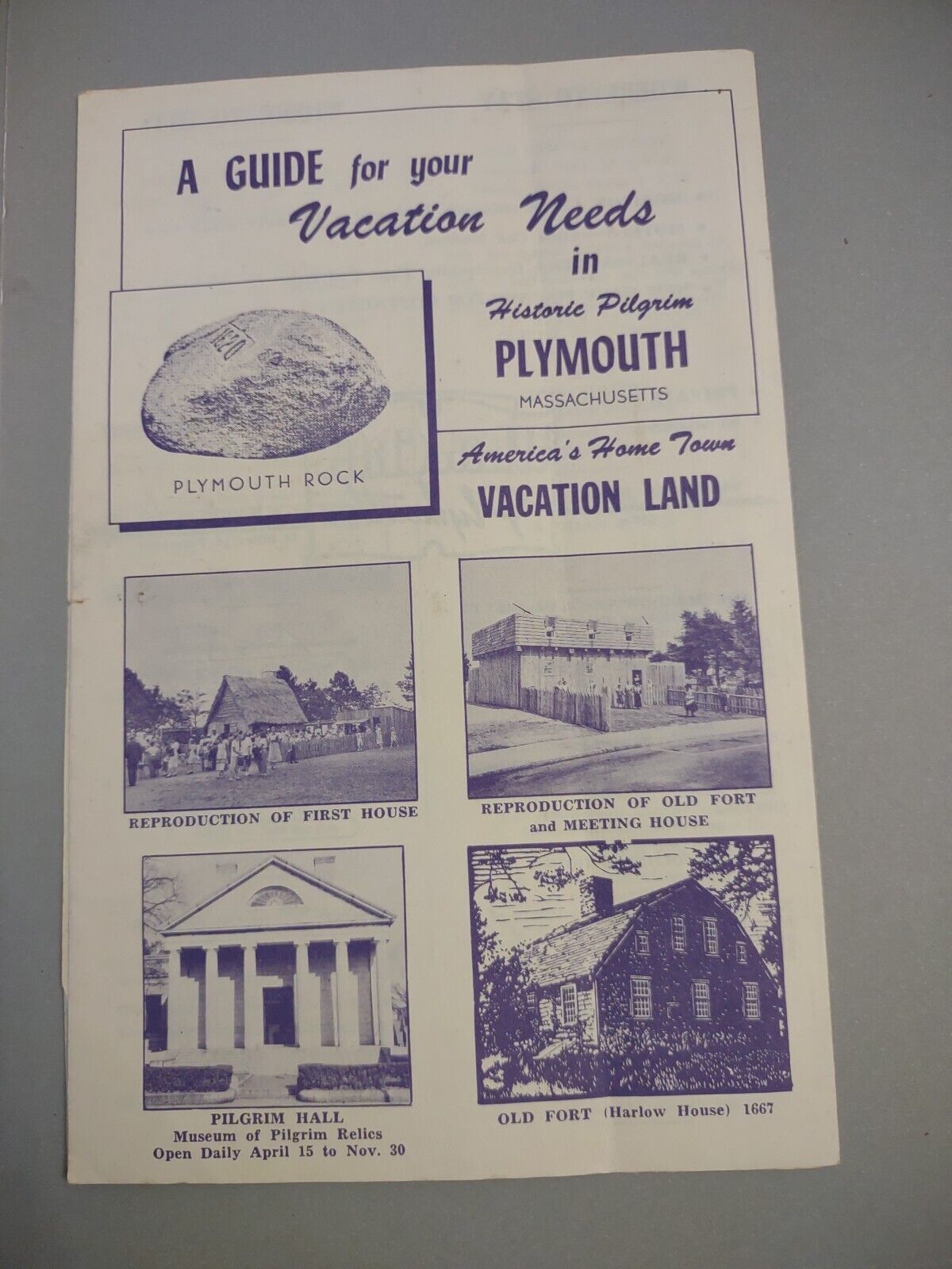 Vintage Guide To Your Vacation Needs Historic Pilgrin