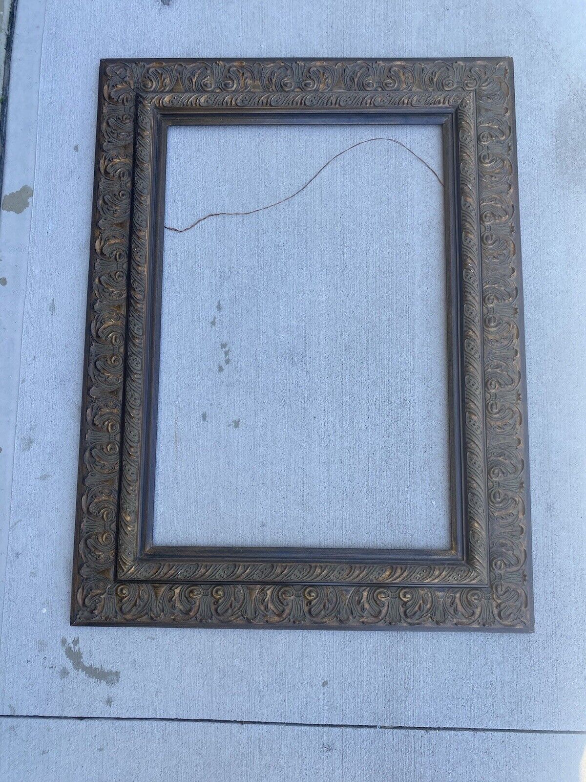 Bronze Wood Ornate Picture Frame