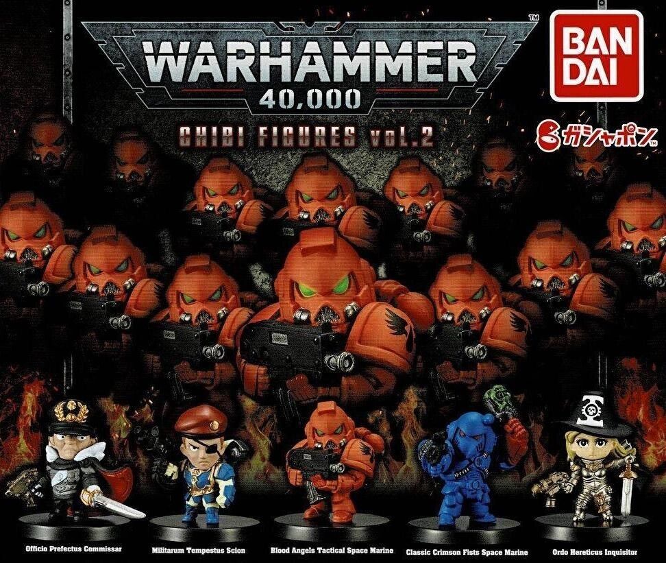 WARHAMMER 40,000 CHIBI FIGURES vol.2 All 5types set Capsule toy BANDAI Japan New