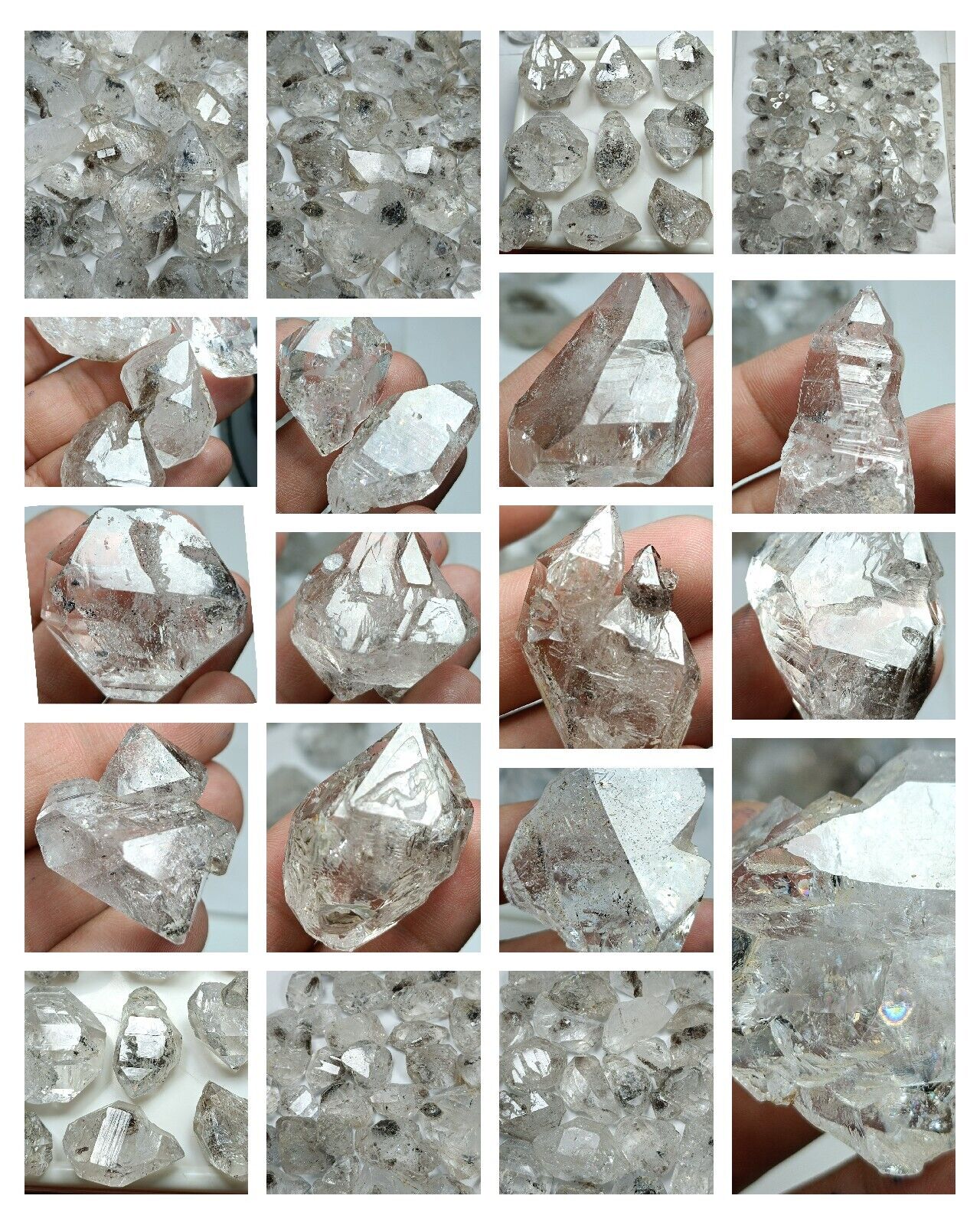 5-KG Nice Quality Diamond Quartz DT Crystals Lot from Balochistan, Pakistan.