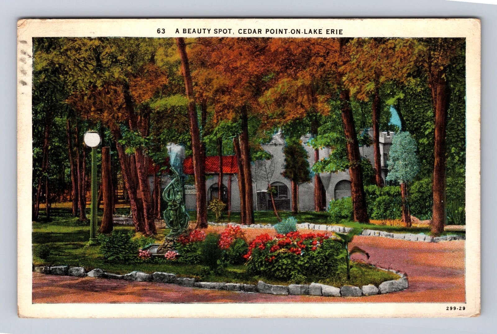 Cedar Point On Lake Erie, OH-Ohio, A Beauty Spot, Vintage c1930 Postcard