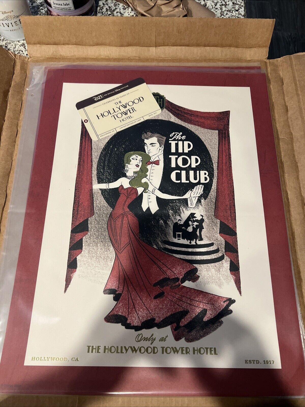 D23-Exclusive Hollywood Tower Hotel 30th Anniversary ''The Tip Top Club'' Matted