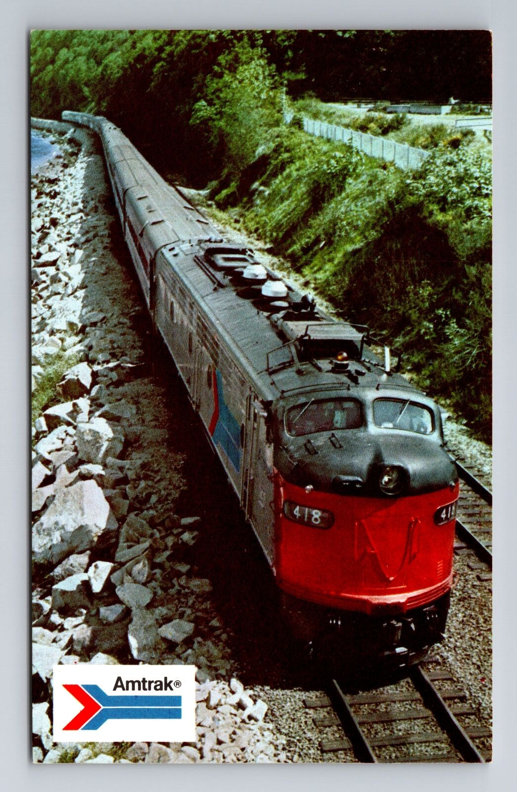 Amtrak, Coast Starlight, Train, Transportation, Vintage Souvenir Postcard