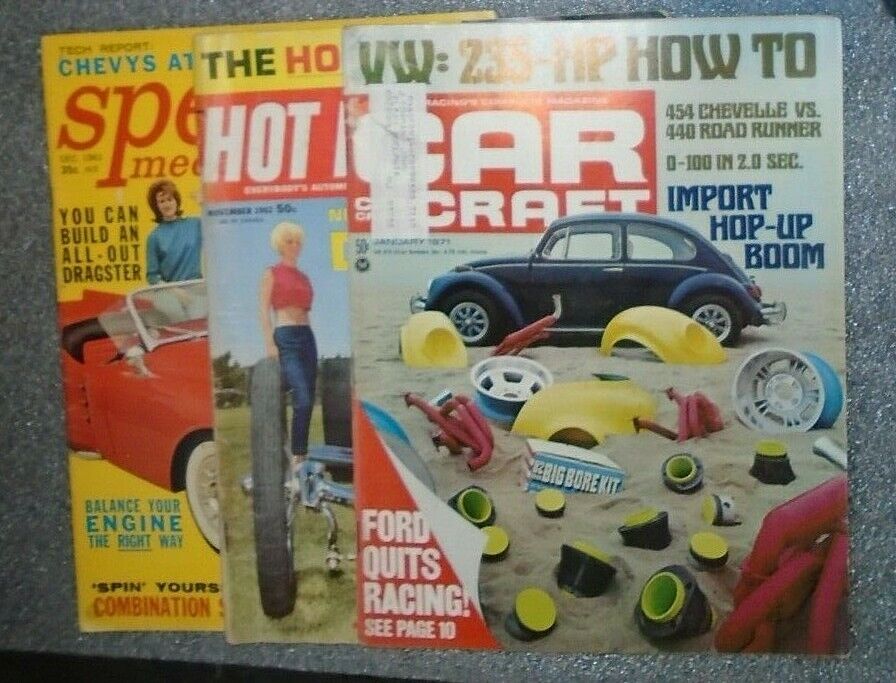 lot 3 1960s-70s hot rod car magazine