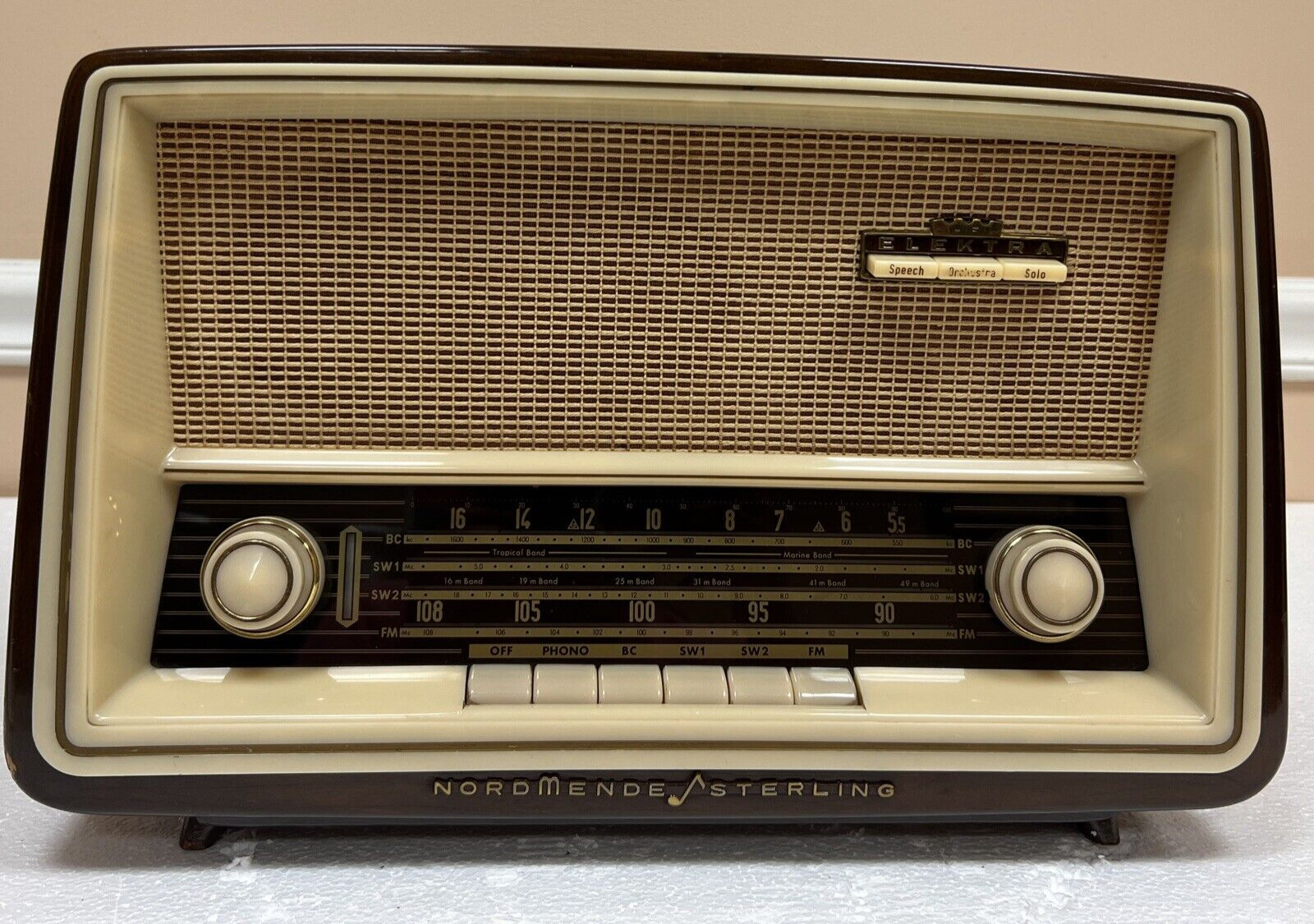 Vintage Nordmende Sterling  Elektra E138 Tube Radio,BC Shortwave 1960’s AM/FM