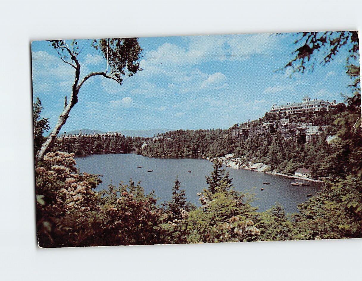 Postcard June is Always Laurel Time at Lake Minnewaska New York USA