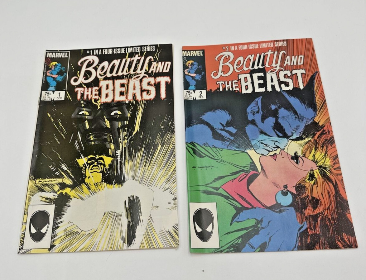 Beauty And The Beast #1-2 Lot Of 2 X-men 1984 Marvel Comics