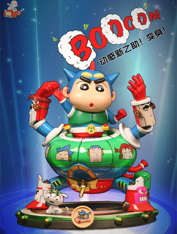 AM Studio Crayon Shin-chan Resin Model Robet Statue In Stock 20cm Collection