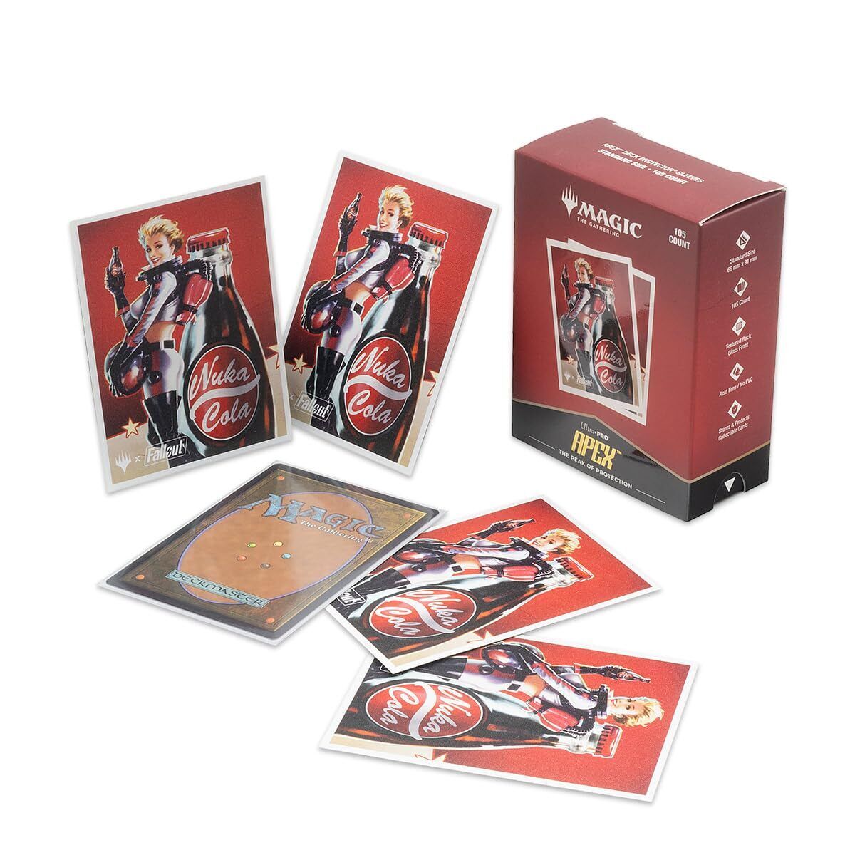 Ultra PRO - Fallout 105ct APEXⓇ Deck Protector Sleeves - Nuka Cola Pinup - for M
