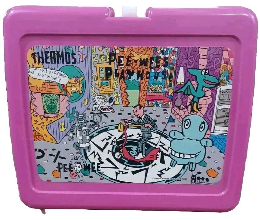 Pee Wee's Playhouse Vintage Lunchbox - Thermos included - 1987 RARE