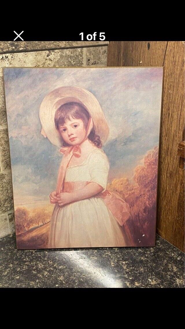 Vintage National Gallery Of Art Reproduction Plaque “ Miss Willoughby” #104