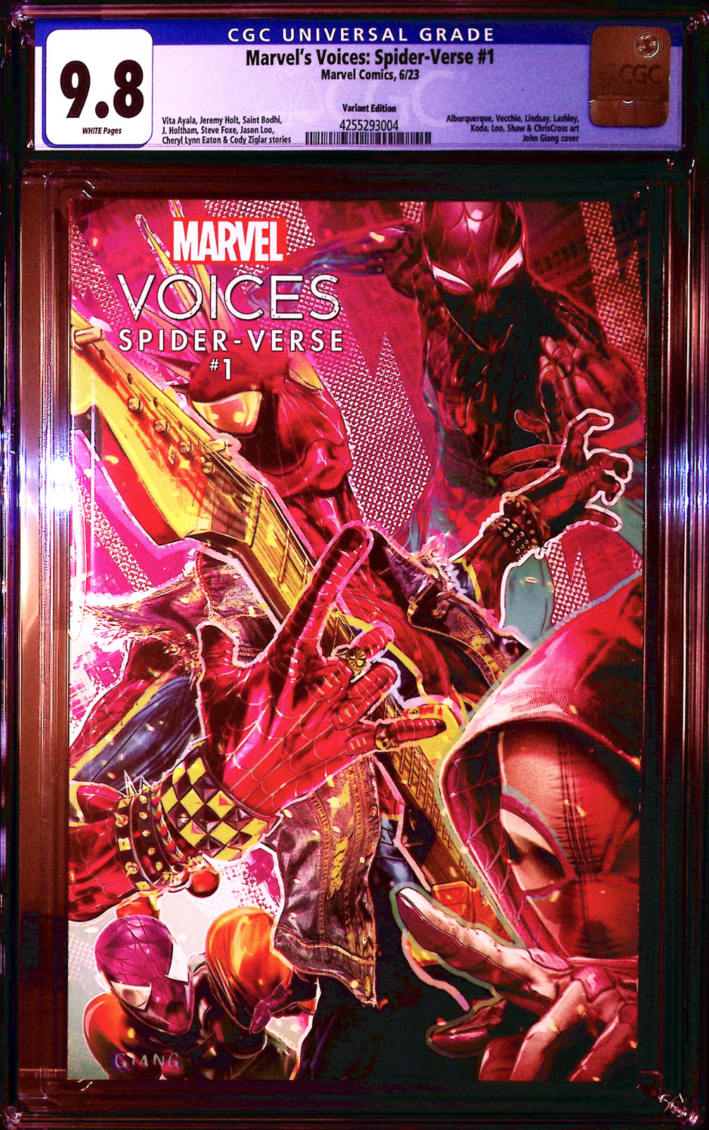 Marvel's Voices Spider-Verse 1 CGC 9.8 Giang Variant