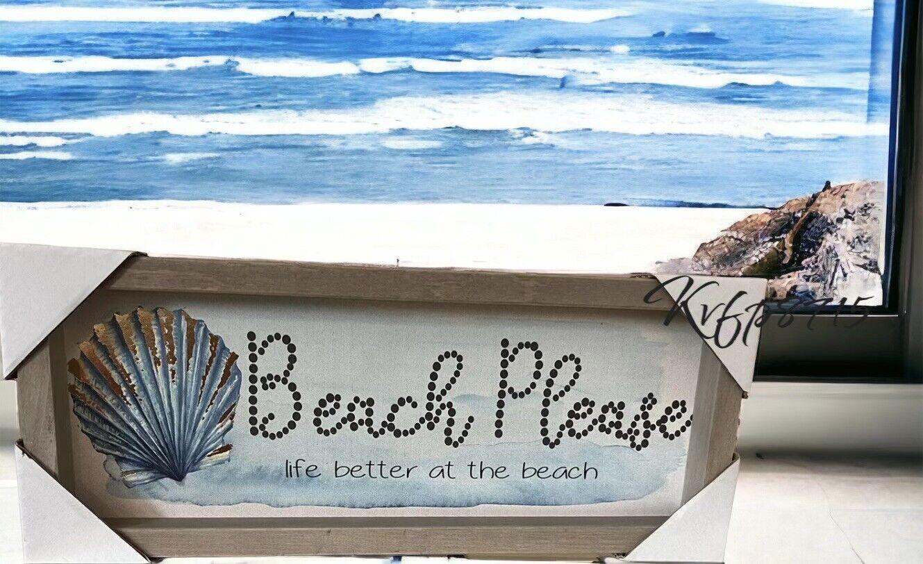 Beach Please Life Better At The Beach Home Decor Stand Free And Hanging Sign