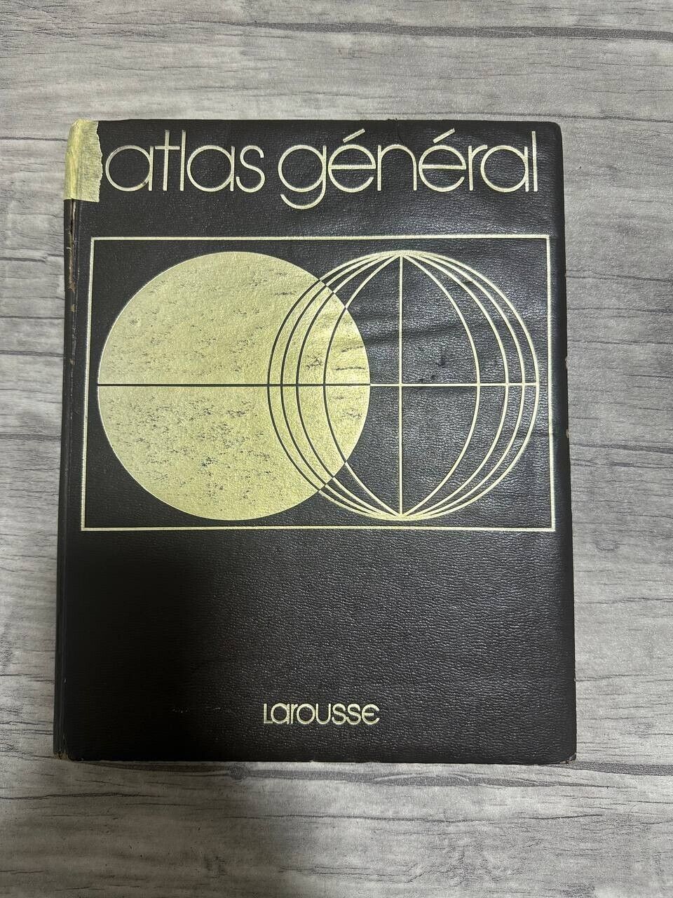 Vintage Atlas général Larousse Book -41 Years of Cartographic Exploration (1983)