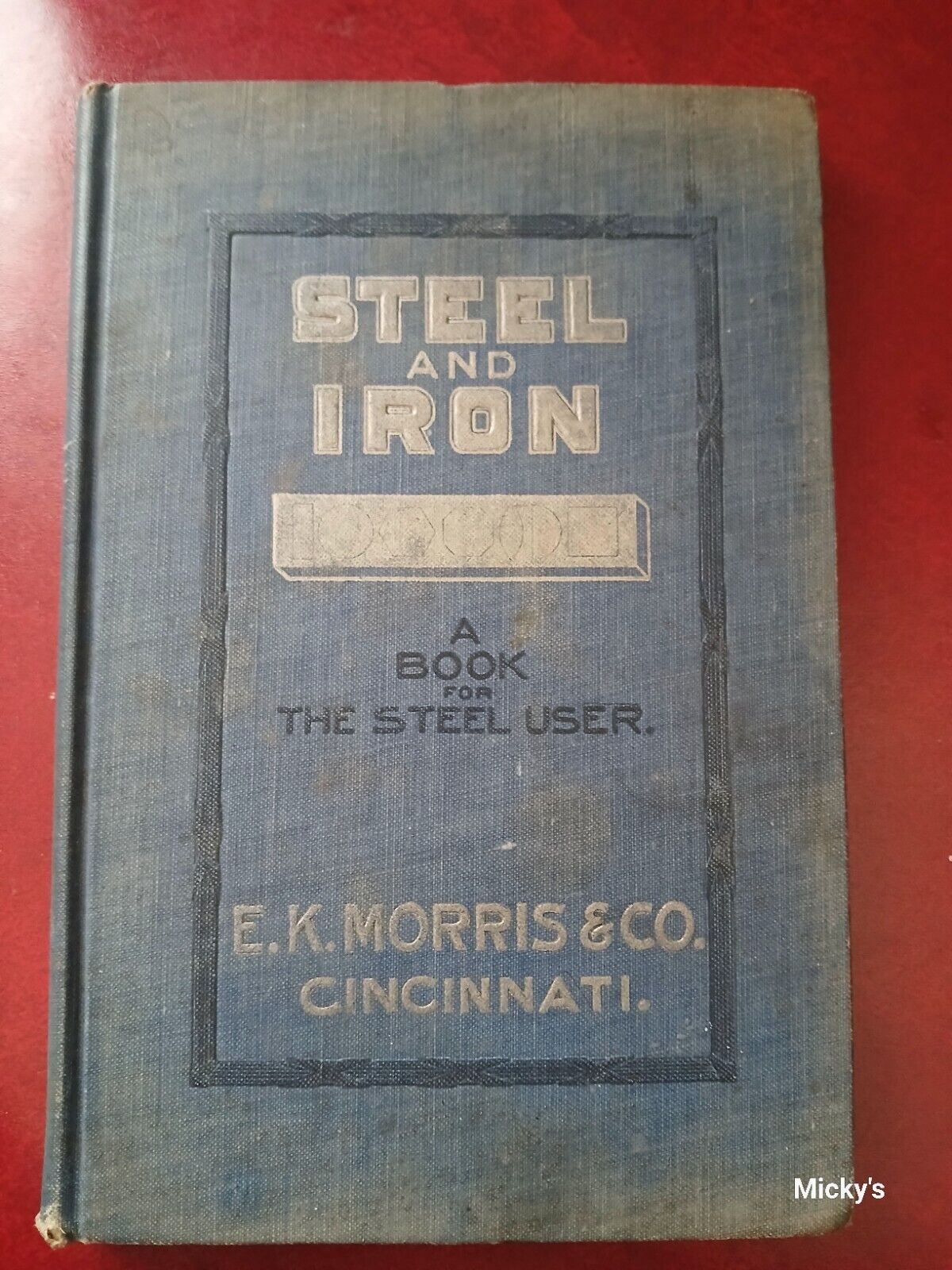 1916 Book Of Iron & Steel. A Manual For Steelworks E.K. Morris & Co. SUPER RARE