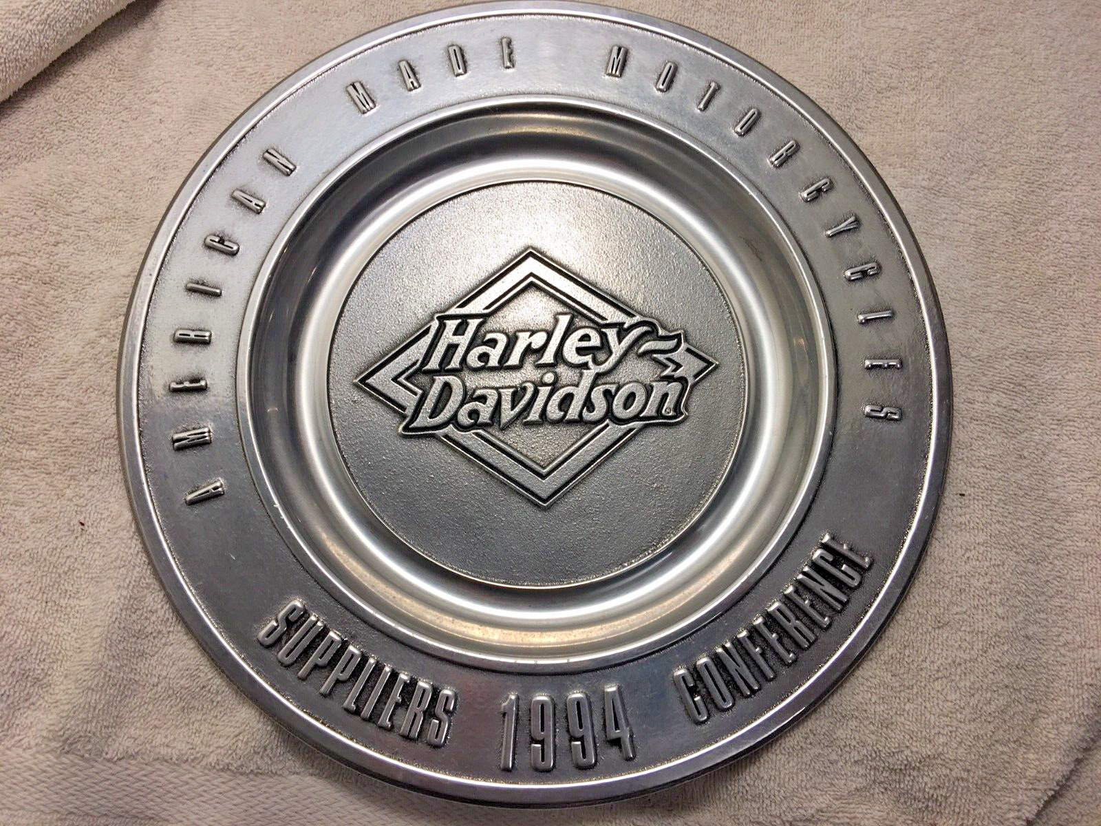 Harley Davidson 1994 Supplier's Conference Wilton Armetale Plate
