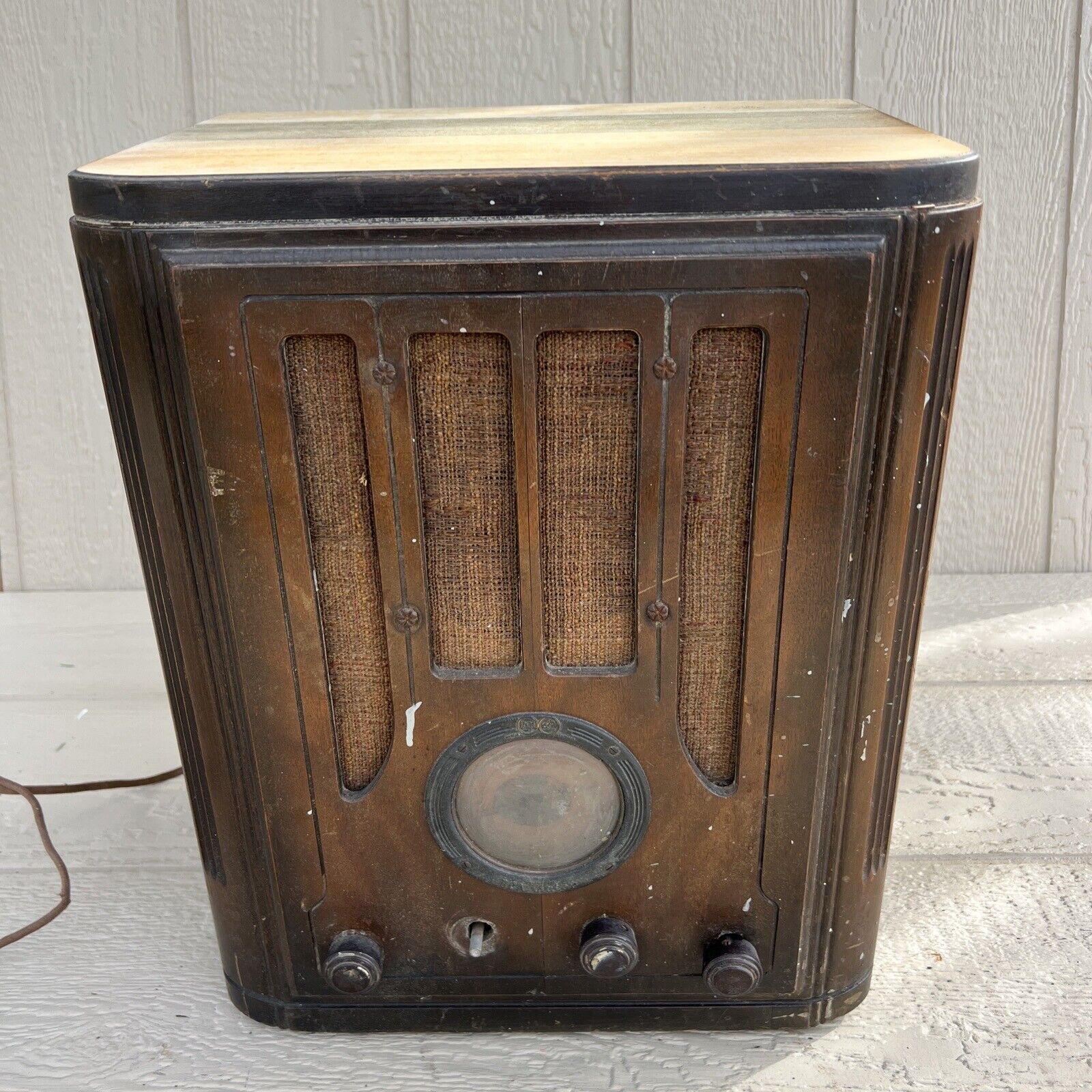 Vintage 1934 RCA Victor 118 Tube Radio Tombstone Parts Repair