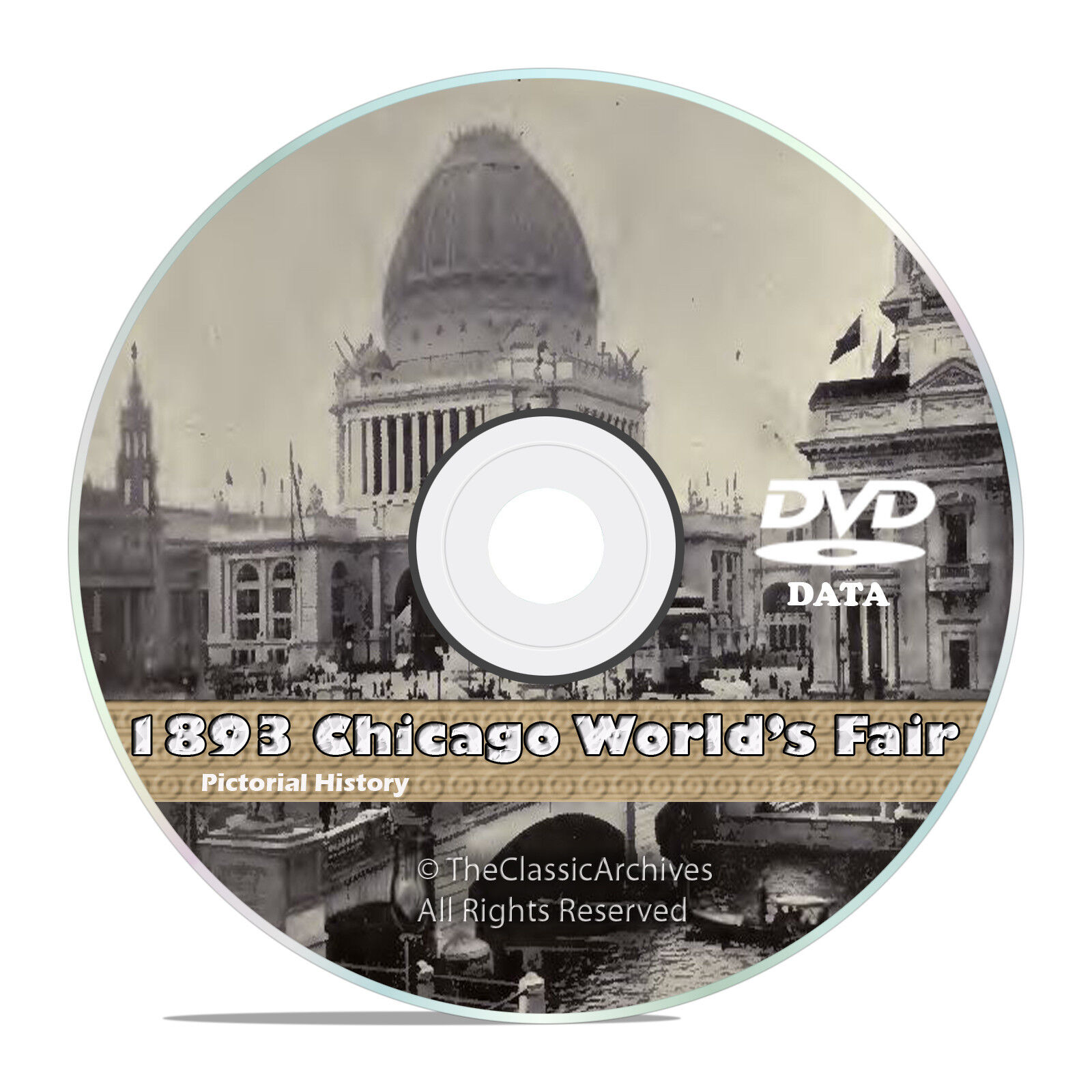 Chicago World's Fair 1893, Columbian Exposition, 50+ Vintage Books Video DVD V40