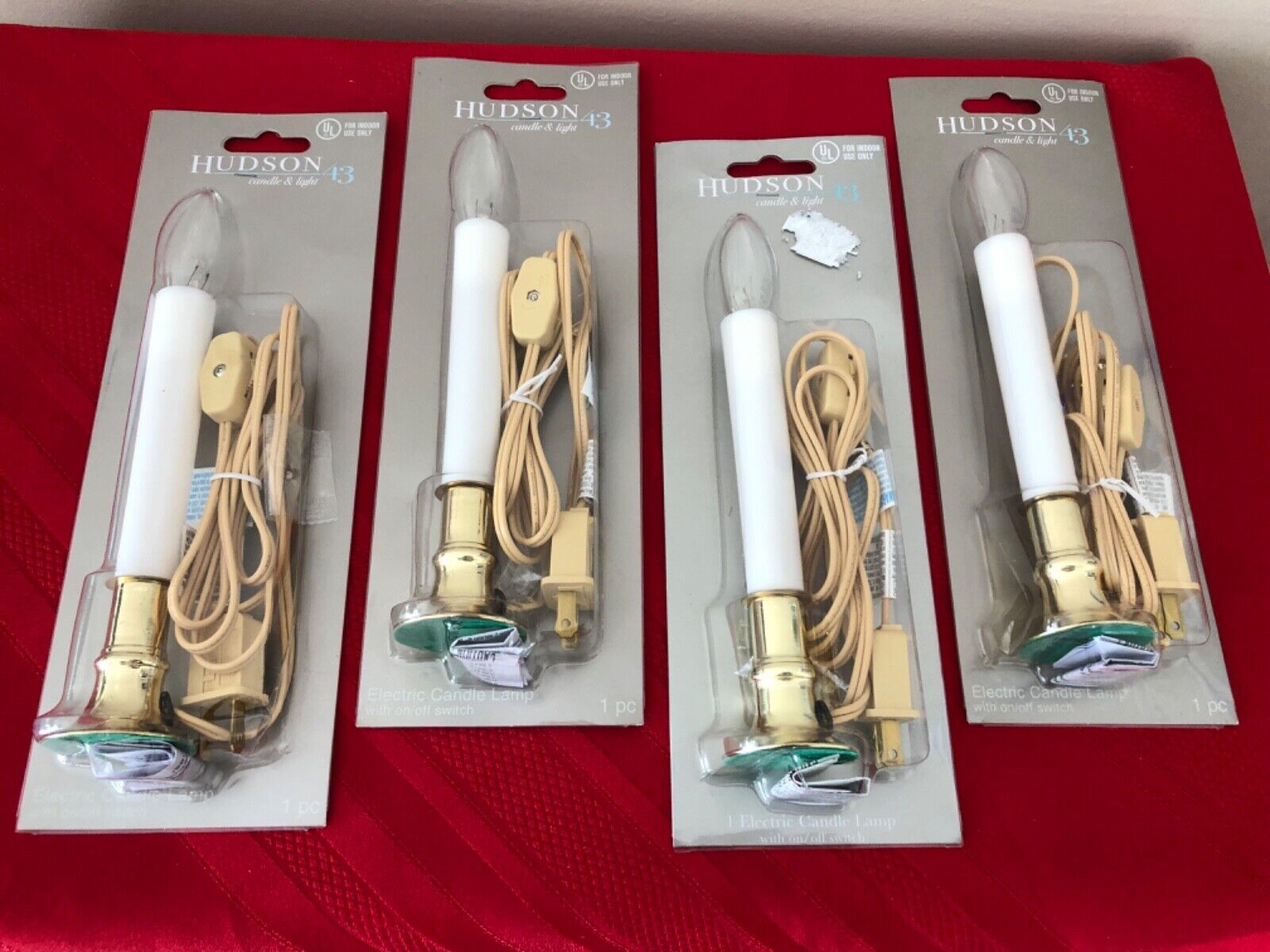 Hudson 43 Candle Lamps (4)  New in Package
