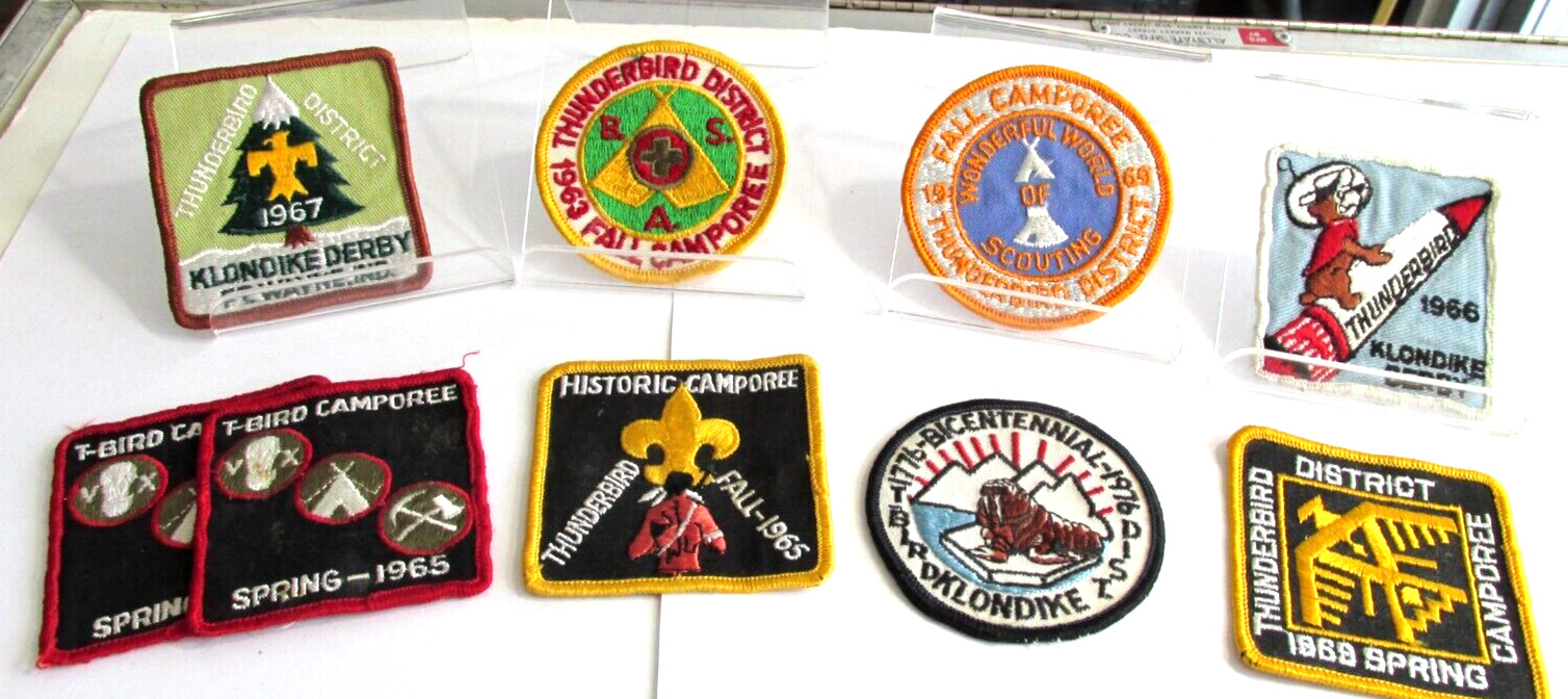9-1960s-70s BSA Thunderbird District Anthony Wayne Council Boy Scouts Patches