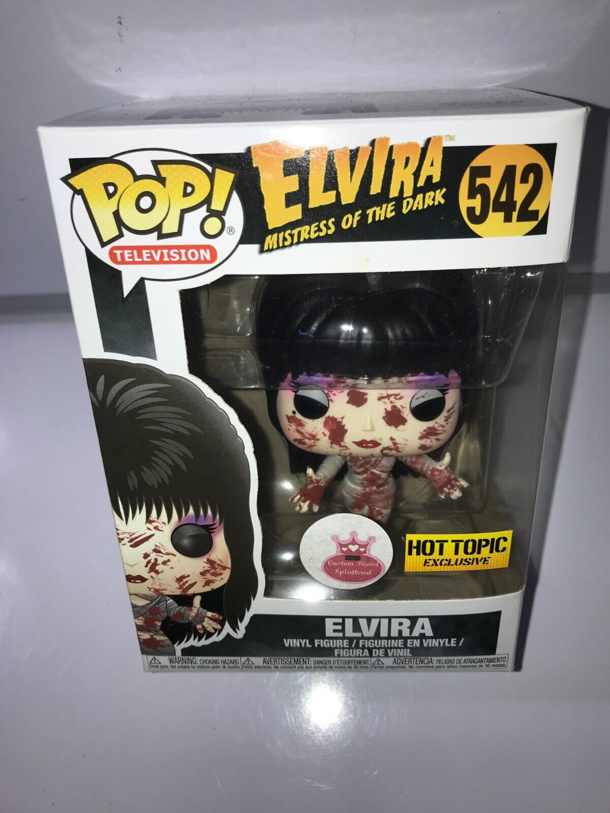 Funko Pop Elvira #542 Elvira Mummy Hot Topic Exclusive -- CUSTOM BLOOD SLATTER