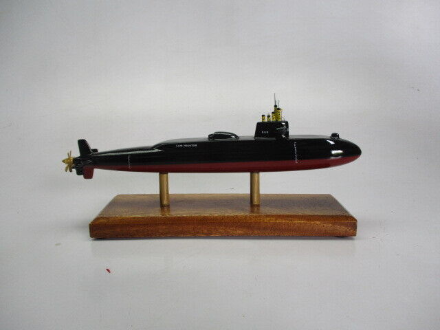 USS SAM Houston SSBN-609 Submarine Desktop Kiln Dried Wood Model Regular New
