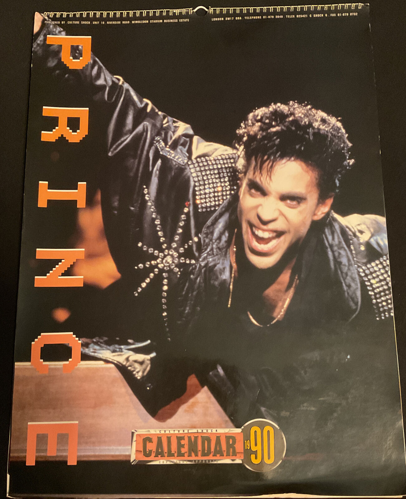 Prince 1990 Calendar - Full Color - 17\