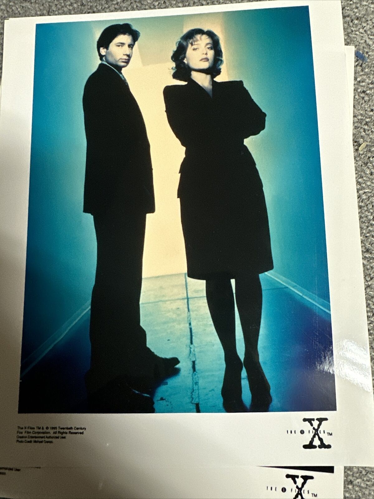 The X-Files 1995 Michael Grecco Photo Fox Mulder Dana Scully Vintage