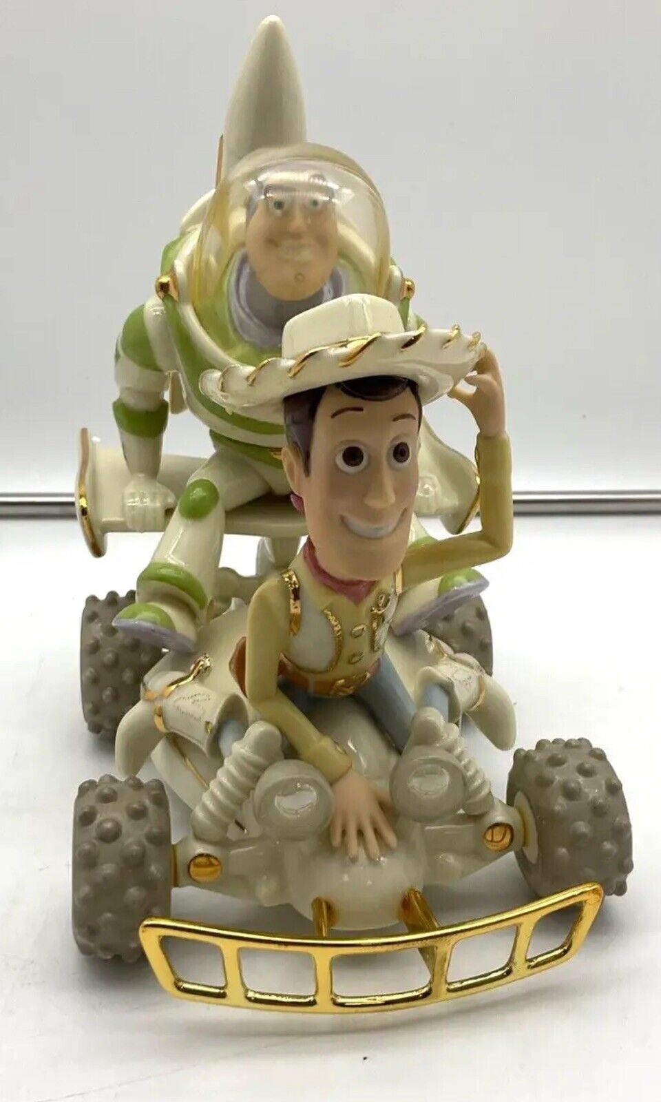 NEW & SEALED Lenox Classics Disney Pixar Buzz + Woody's Wild Car Chase with COA