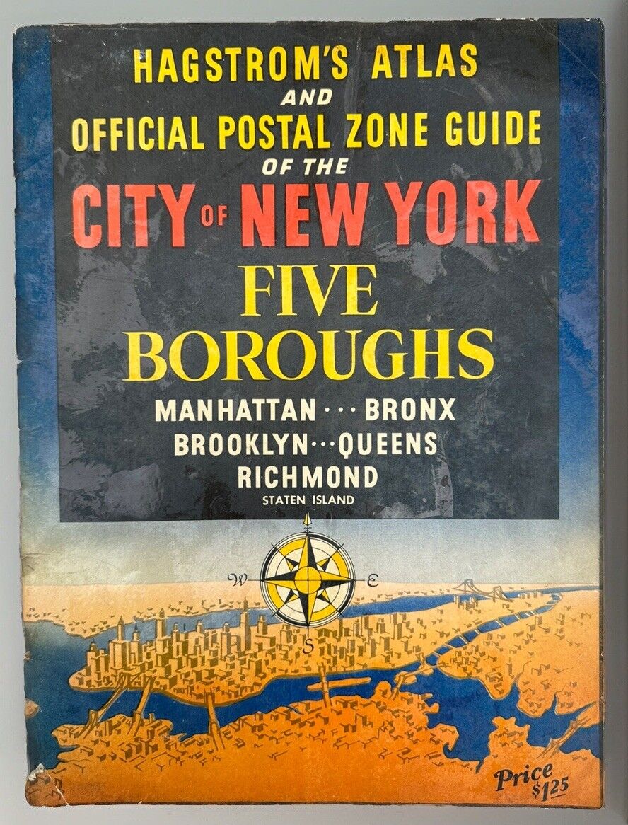Hagstrom’s Atlas City Of New York The Five Boroughs Copyright 1949