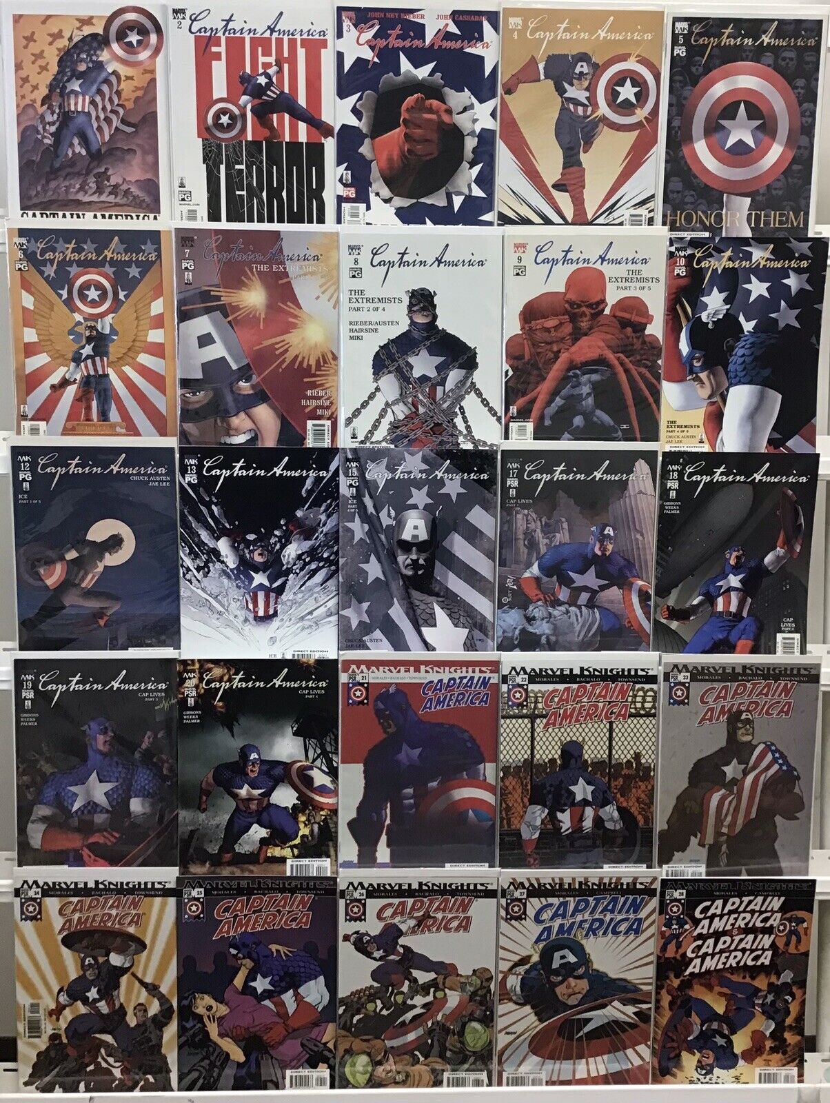 Marvel Comics - Captain America Run Lot 1-28 Missing 11, 14, 16 - Lot Of 25