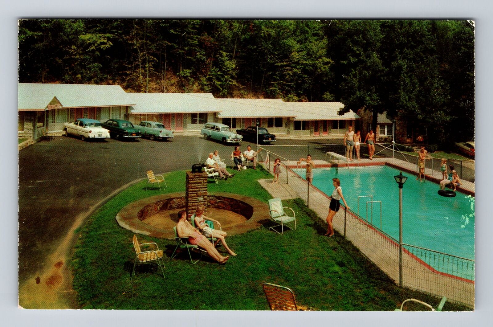 Gatlinburg TN-Tennessee, Watson\'s Cottages & New Motel Vintage Postcard
