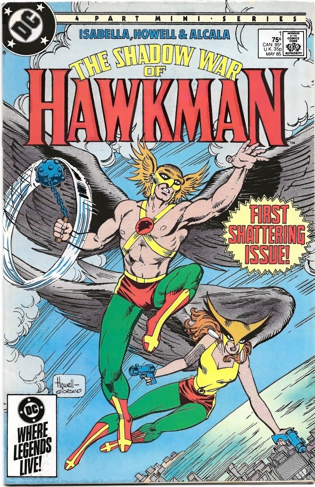 The Shadow War of Hawkman #1 (1985) Vintage Key Comic, 1st Fel Ander Appearance