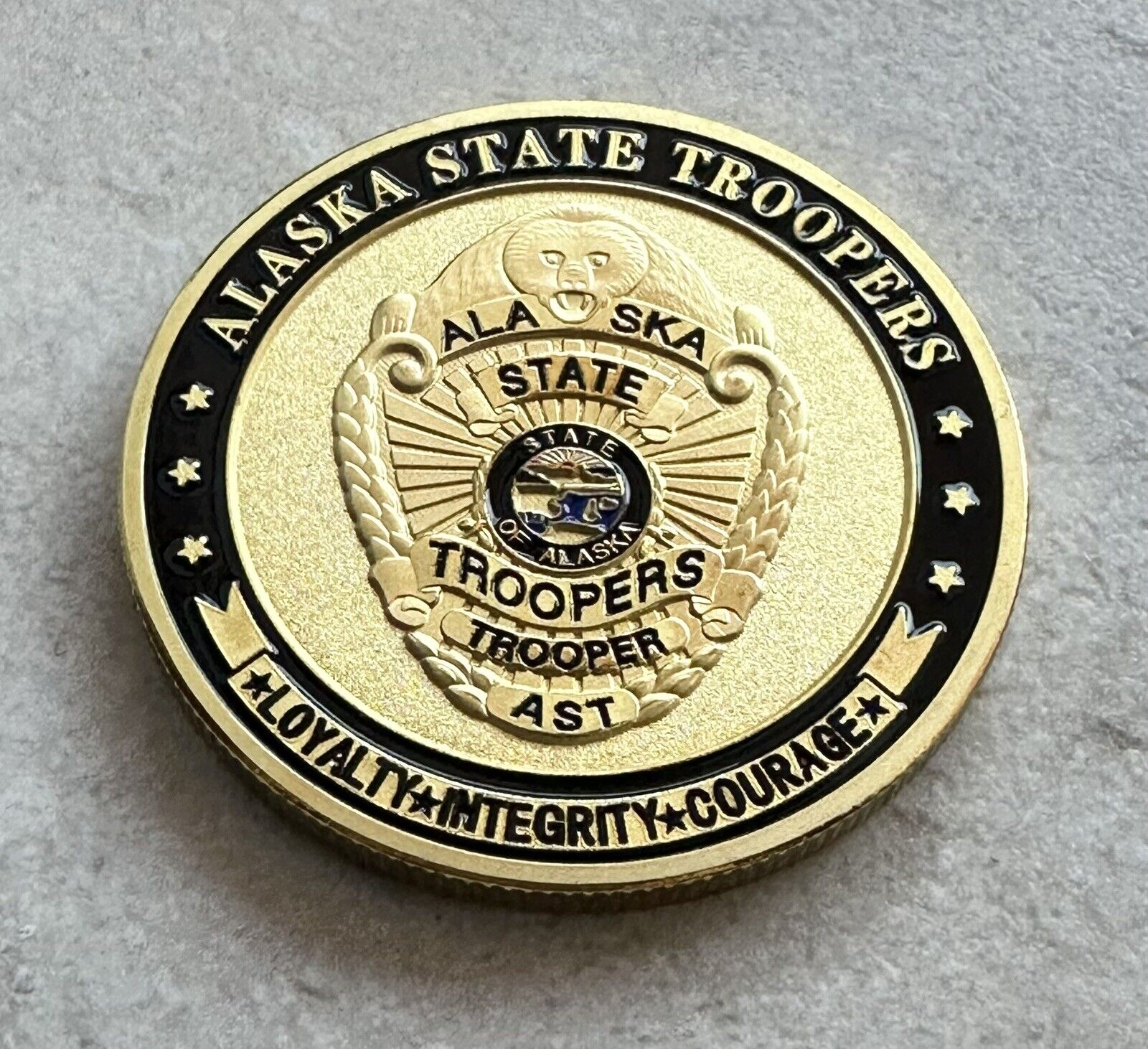ALASKA STATE TROOPERS Challenge Coin