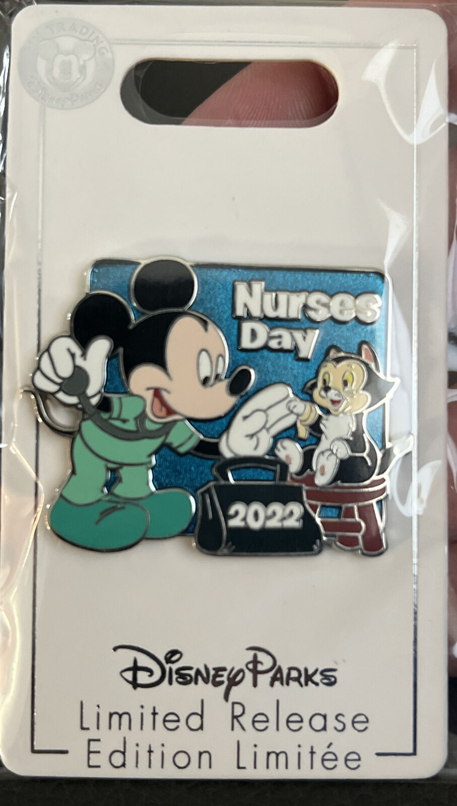 Disney Nurses Day 2022 Pin - Mickey Mouse in Scrubs Figaro | Limited Release
