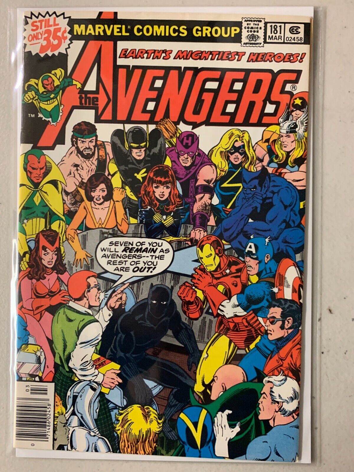 Avengers #181 newsstand 1st appearance Scott Lang 5.0 (1979)