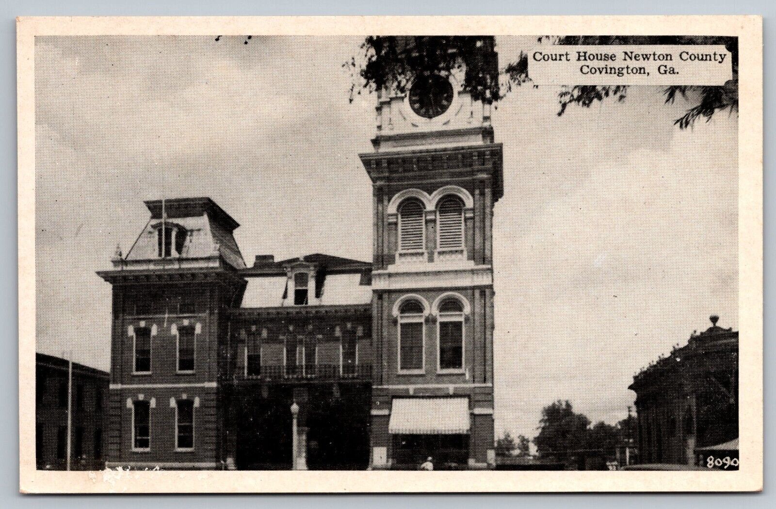 Postcard D 29, Court House Newton County, Covington, Ga.