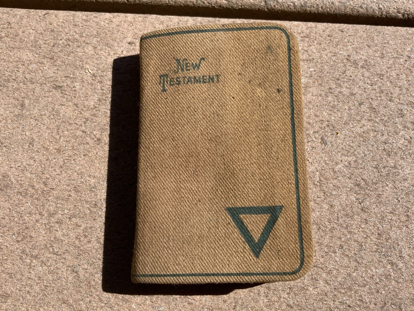 1917 ANTIQUE ARMY YMCA POCKET BIBLE NEW TESTAMENT WW1 SMALL POCKET SIZE