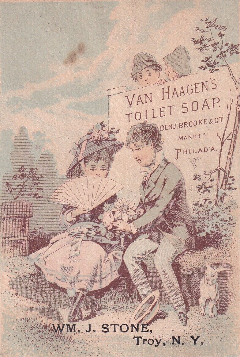 1800s Victorian Trade Card -Van Haagen\'s Toilet Soap- #b1