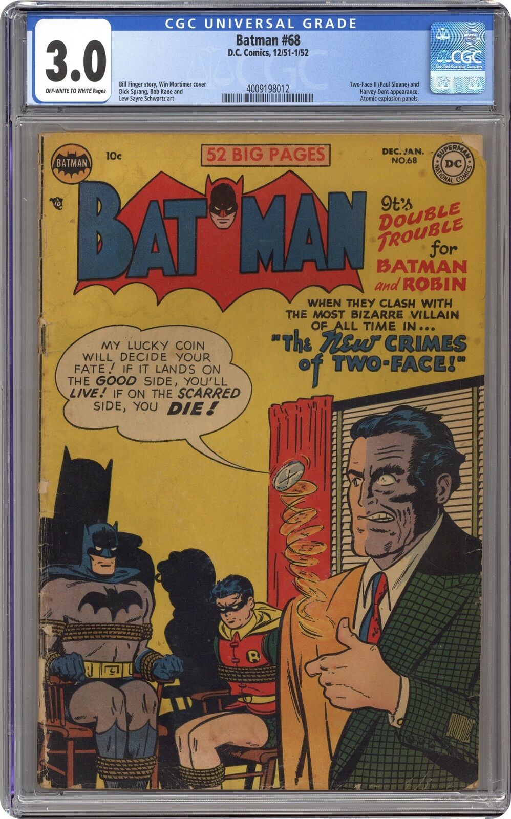 Batman #68 CGC 3.0 1952 4009198012