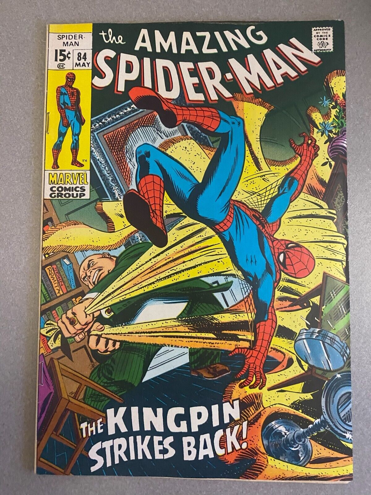 Amazing Spider-Man #84 The Kingpin Strikes Back 1970 John Romita Sr.