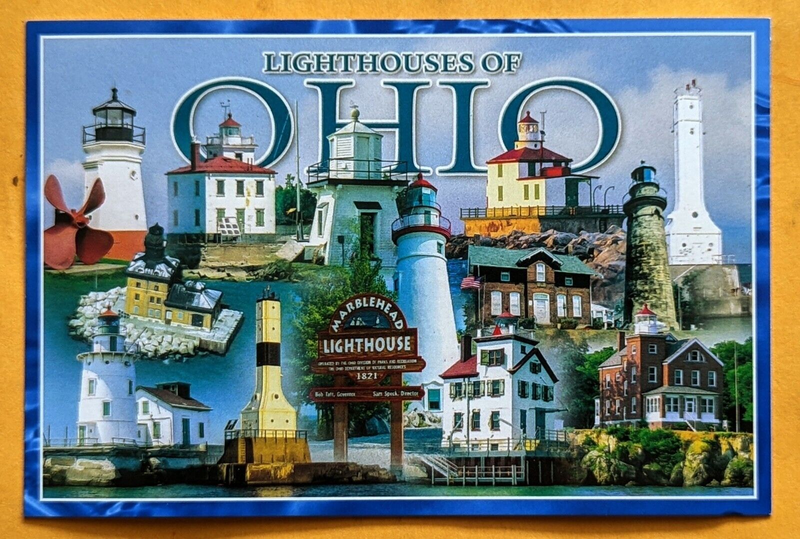 Postcard OH: Lighthouses of Ohio.