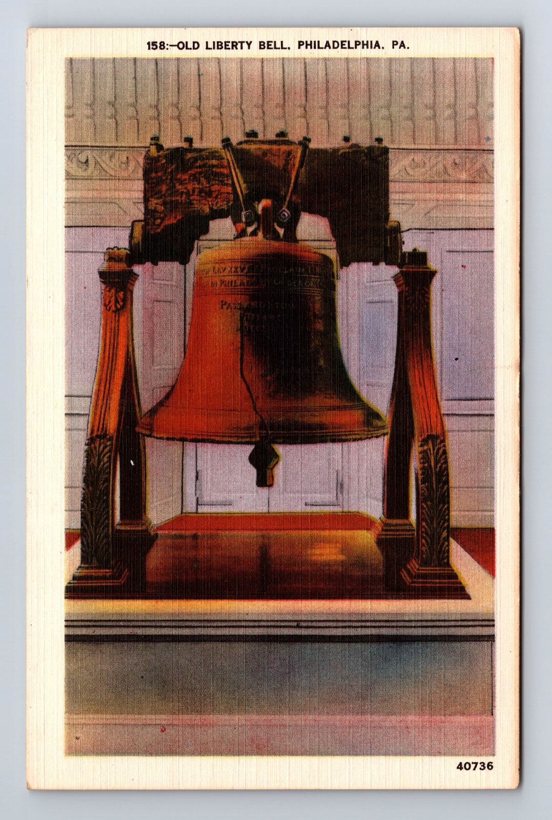 Philadelphia PA-Pennsylvania, Liberty Bell, Independence Hall, Vintage Postcard