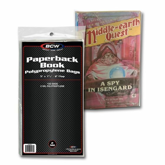 1 Pack of 100 BCW Brand Paperback Book Bags 5 x 7 3/8\