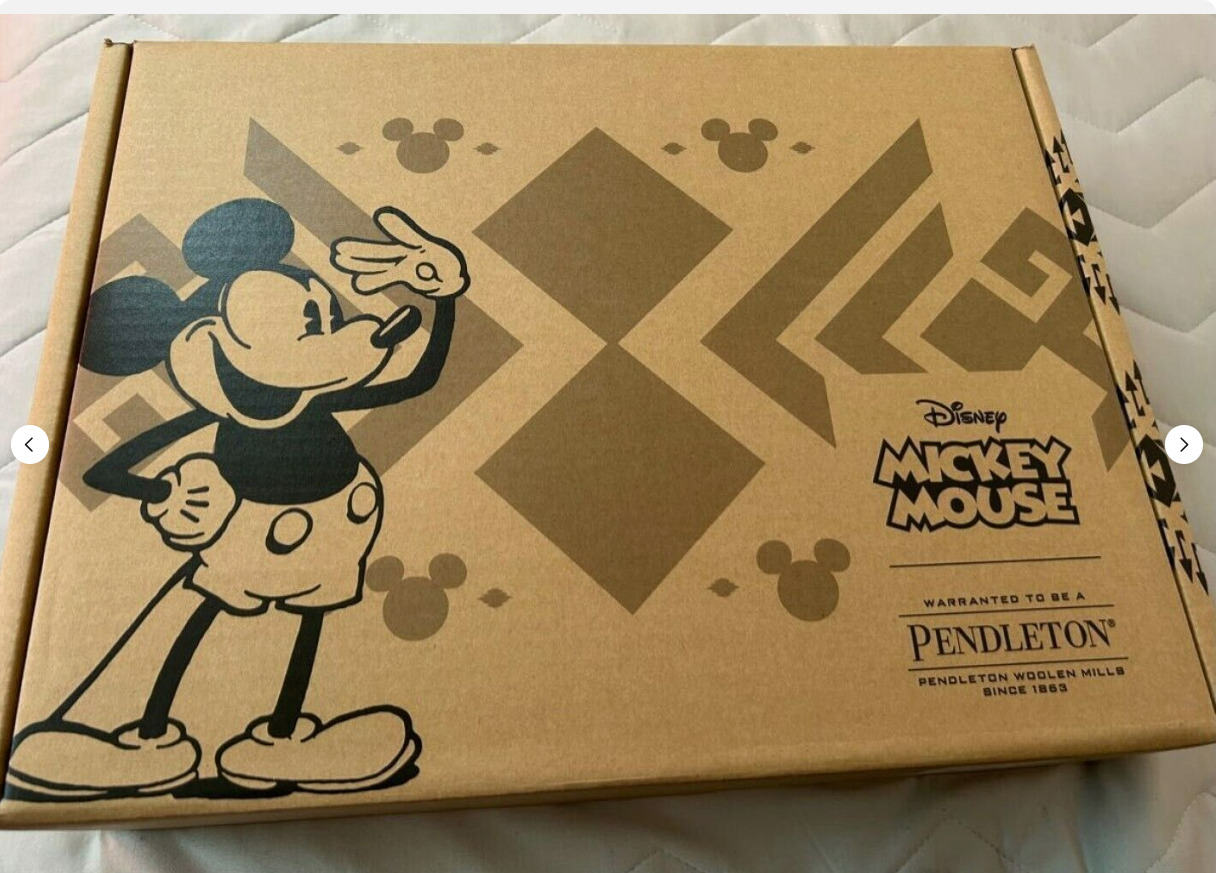 PENDLETON Disney Mickey Mouse 90th Anniversary 1928 Limited Blanket Unused Japan