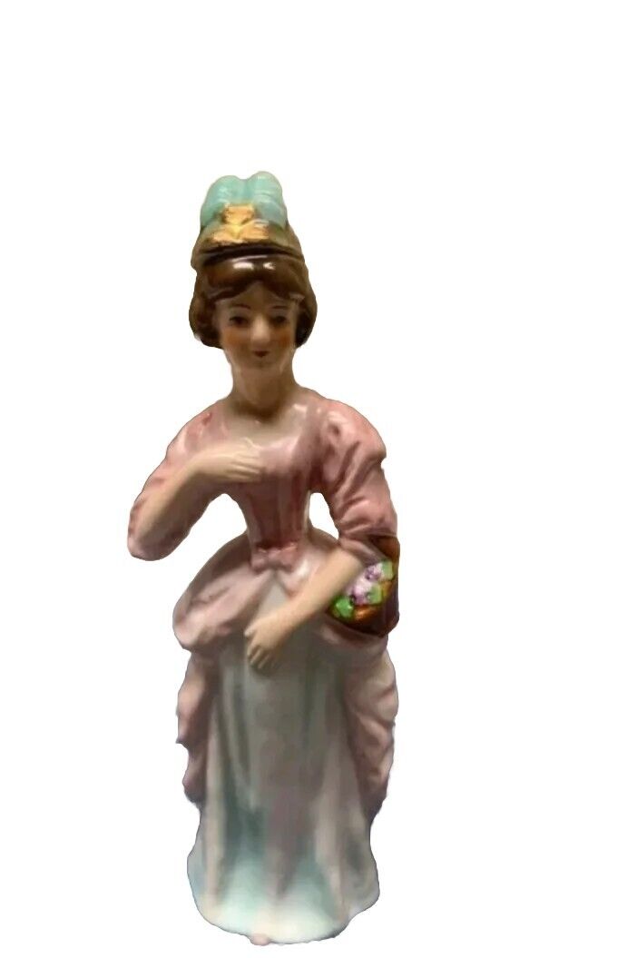 Vintage Fuller Brush Porcelain Perfume Bottle, Leading Lady, Japan, Mint