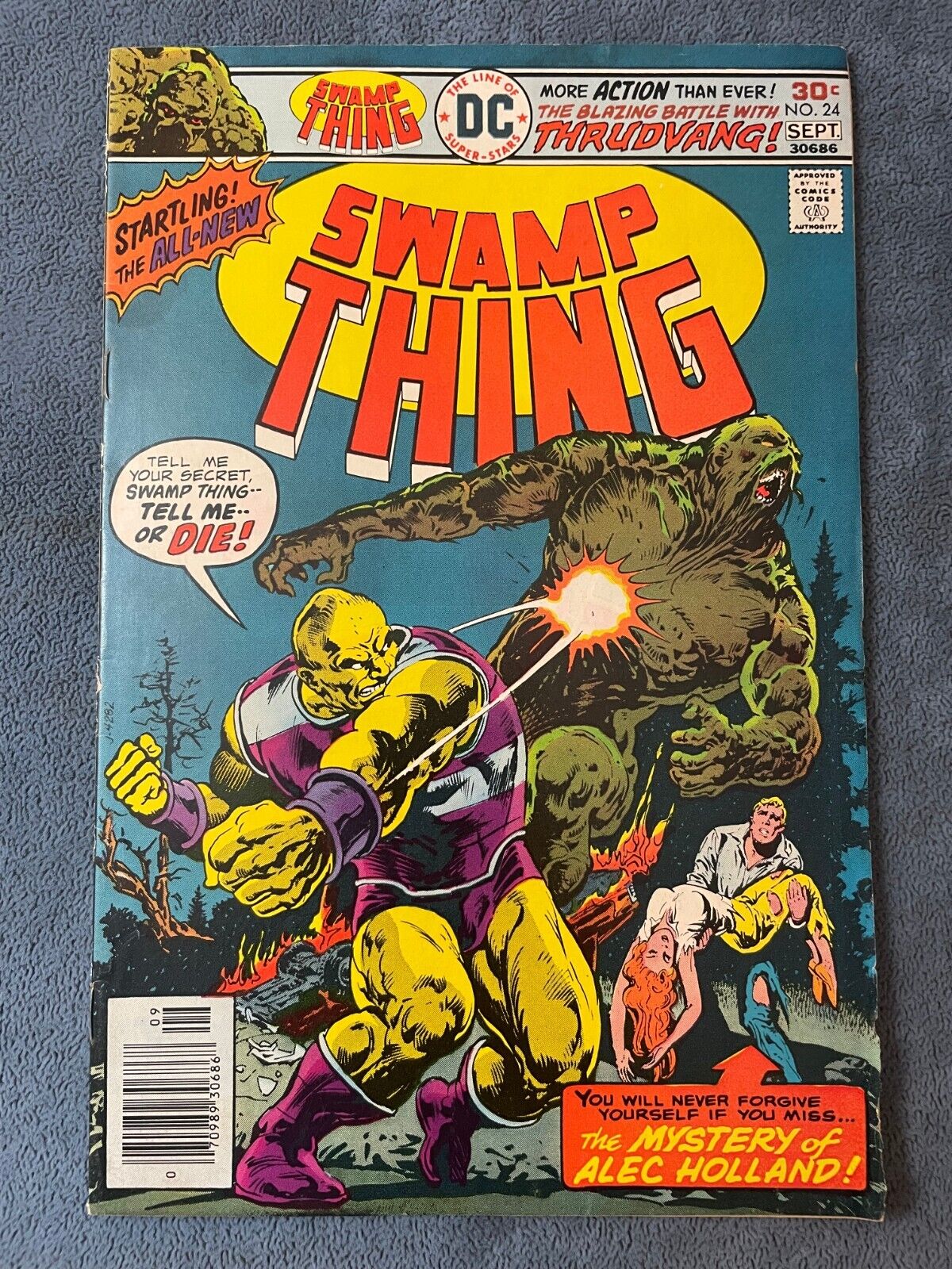 Swamp Thing #24 DC Comic Book 1976 1st Ernie Chan Cover Bronze Age VF