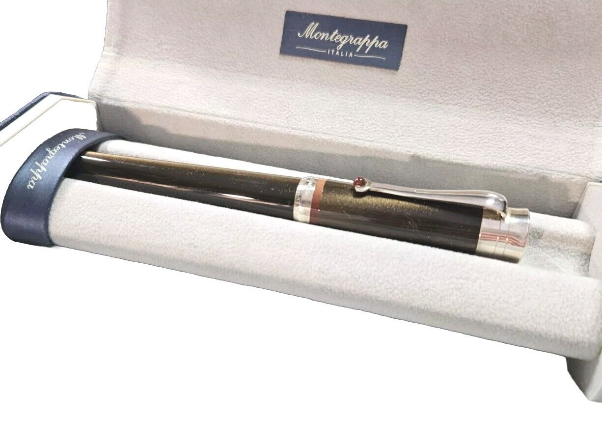 25% OFF RETAIL Limited SALE Montegrappa Desiderio Chocolate Brown 18kt M Nib NEW